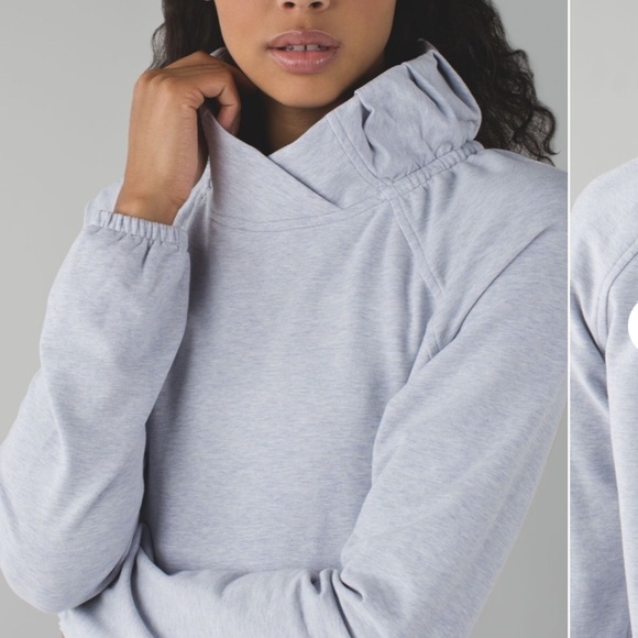 Lululemon After All Pullover | Size 6 in weathered cool breeze Lulufanatics - Picture 3 of 10